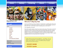 Tablet Screenshot of bigguyhats.com